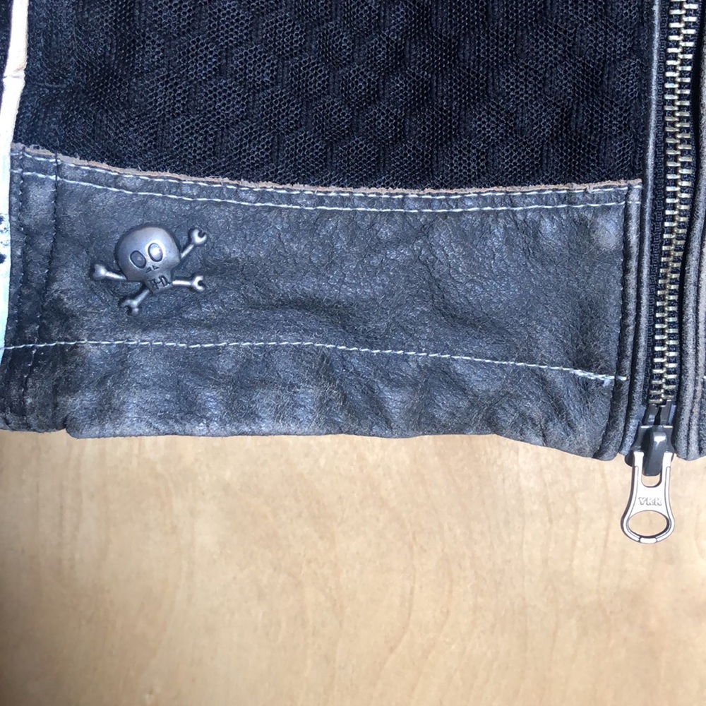 Rare Harley Davidson Mesh & Leather Motorcycle Riding Jacket, mad max vibes - Picture 3 of 16